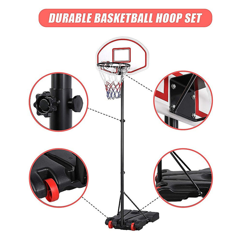 Basketball Ring Hoop Height Adjustable Portable Set