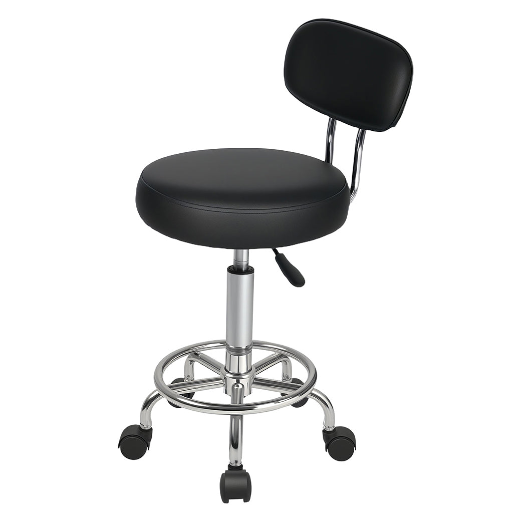 Levede Swivel Office Chair Low Back Round Rolling Stools Height ...