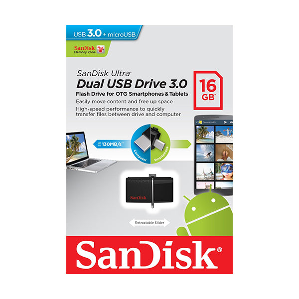 Sandisk SDDD2-016G OTG-16G Ultra Dual USB 3.0 Pen Drive