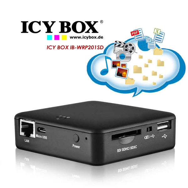 ICY BOX 4 in 1 WLAN Storage Station  (IB-WRP201SD)