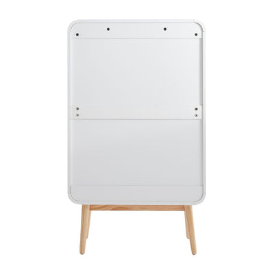 Merlin White Modern Retro Tallboy