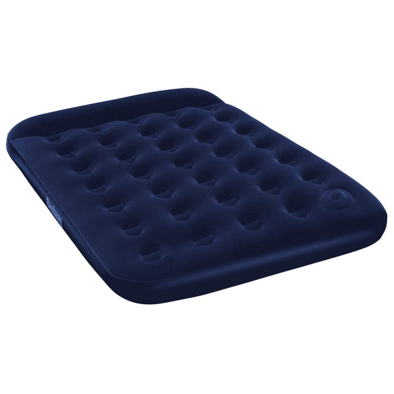 Bestway Inflatable Flocked Airbed with Built-in Foot Pump 191x137x28 cm