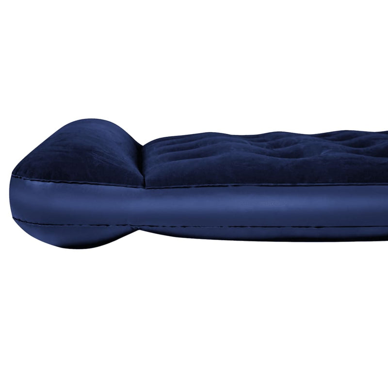Bestway Inflatable Flocked Airbed with Built-in Foot Pump 203x152x28 cm