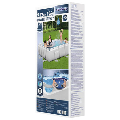 Bestway Power Steel Swimming Pool Set Rectangular 282x196x84 cm