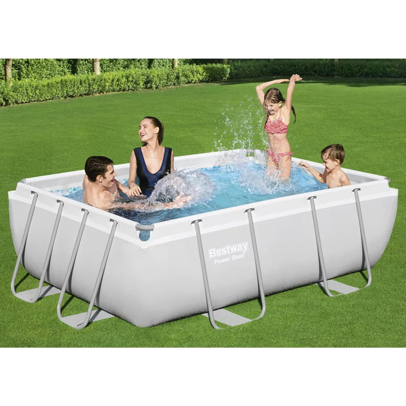 Bestway Power Steel Swimming Pool Set Rectangular 282x196x84 cm