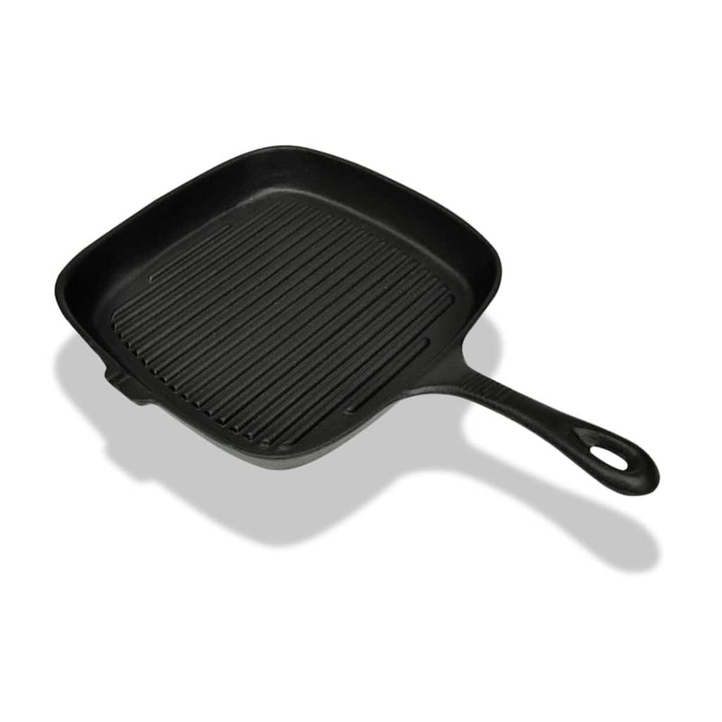 vidaXL Cast Iron Grill Pan 24x23 cm