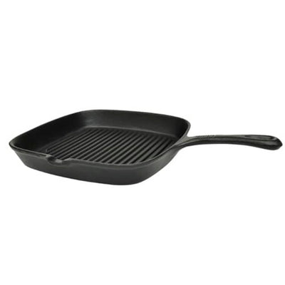 vidaXL Cast Iron Grill Pan 24x23 cm
