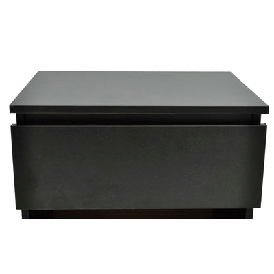 vidaXL Nightstand with One-Drawer Black 2 pcs