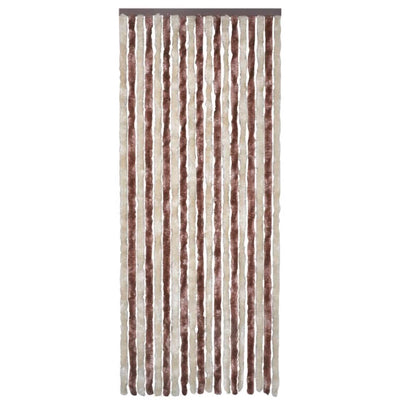 vidaXL Insect Curtain Beige and Light Brown 100x220 cm Chenille