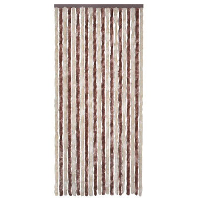 vidaXL Insect Curtain Beige and Light Brown 100x220 cm Chenille