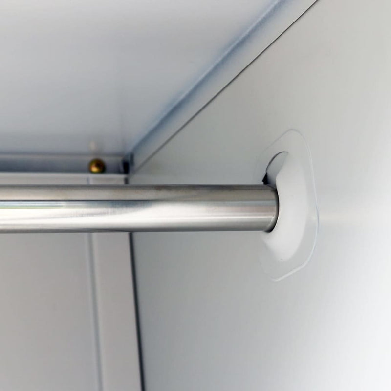 vidaXL Locker Cabinet with 3 Compartments Steel 90x45x180 cm Grey