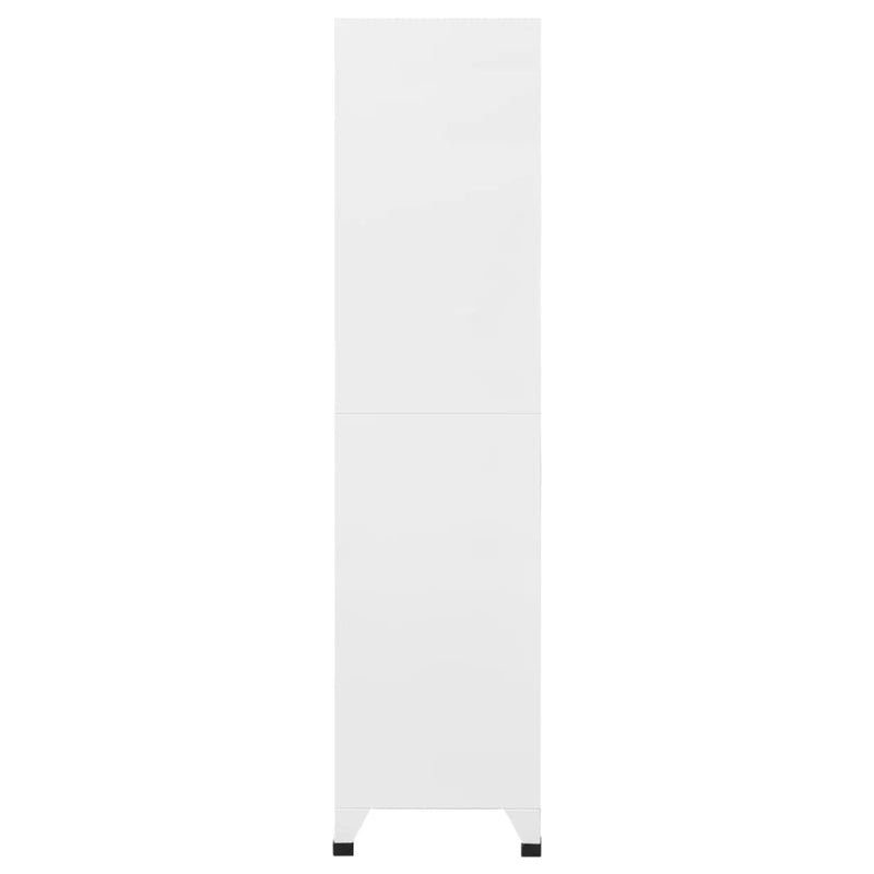 vidaXL Locker Cabinet with 6 Compartments Steel 90x45x180 cm Grey