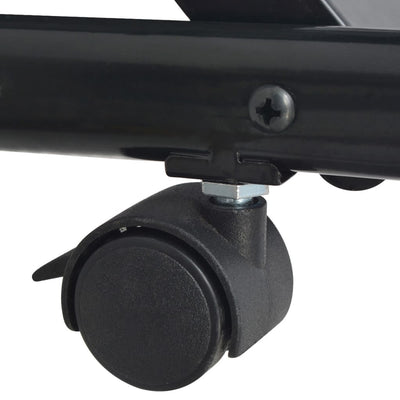 vidaXL Magazine Rack 47x40x134 cm Black and White A4