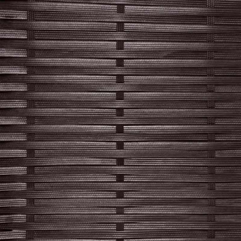 vidaXL 3 Piece Bistro Set with Cushions Poly Rattan Black