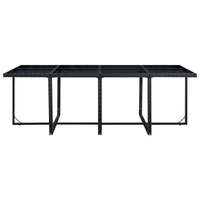 vidaXL 13 Piece Outdoor Dining Set with Cushions Poly Rattan Brown