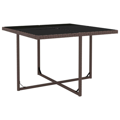 vidaXL 9 Piece Outdoor Dining Set with Cushions Poly Rattan Beige