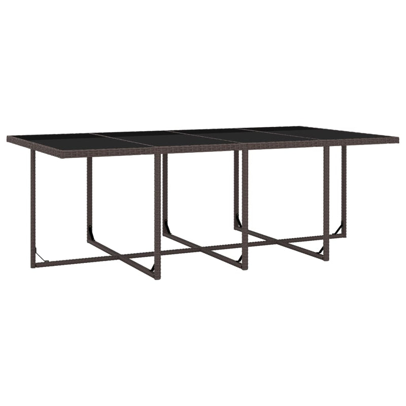 vidaXL 13 Piece Outdoor Dining Set with Cushions Poly Rattan Beige