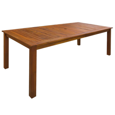 vidaXL 9 Piece Outdoor Dining Set Solid Acacia Wood