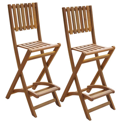 vidaXL 3 Piece Bistro Set Solid Acacia Wood