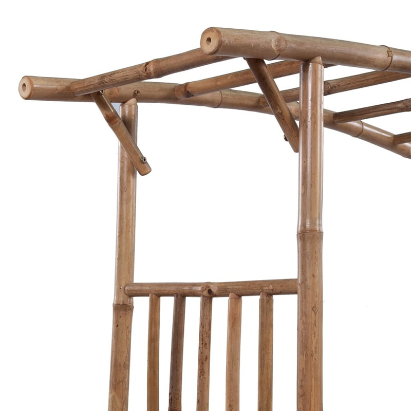 vidaXL Rose Arch Bamboo 145x40x187 cm