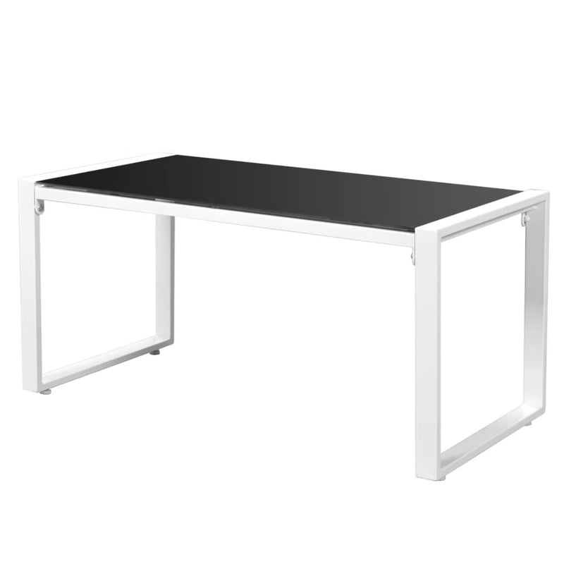 vidaXL 4 Piece Garden Lounge Set with Cushions Steel White