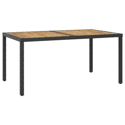 vidaXL 7 Piece Outdoor Dining Set with Cushions Poly Rattan