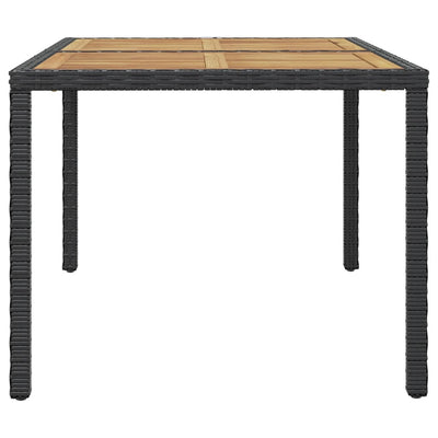 vidaXL 7 Piece Outdoor Dining Set with Cushions Poly Rattan