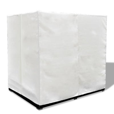 vidaXL Outdoor Lounge Bed with Curtains Poly Rattan Black