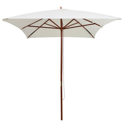 vidaXL Garden Parasol 270x270 cm Wooden Pole Green