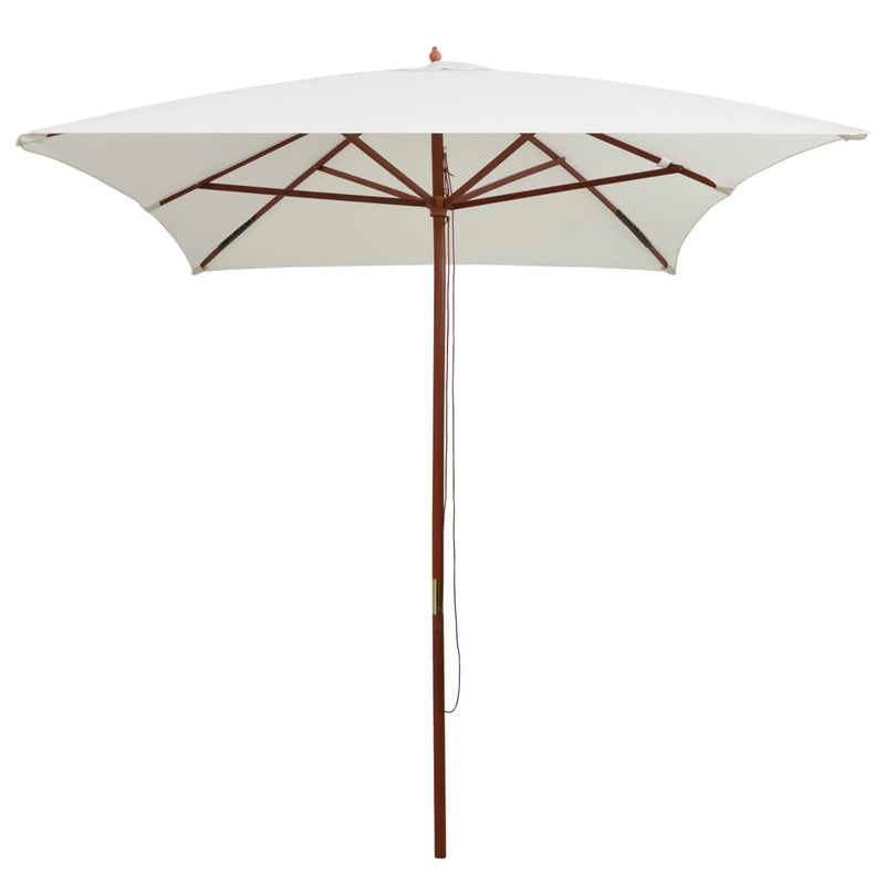 vidaXL Garden Parasol 270x270 cm Wooden Pole Green
