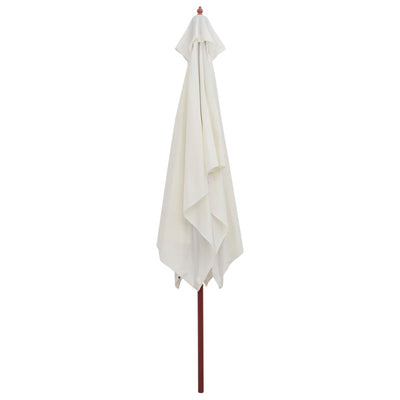 vidaXL Garden Parasol 270x270 cm Wooden Pole Green