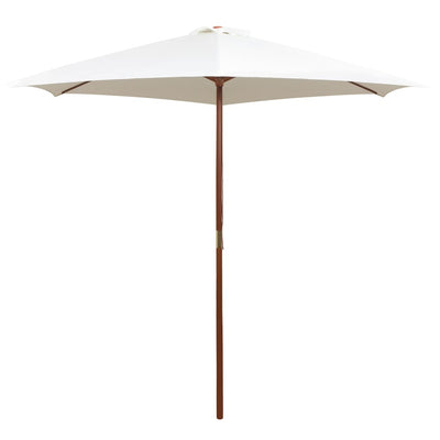 vidaXL Garden Parasol 270x270 cm Wooden Pole Green