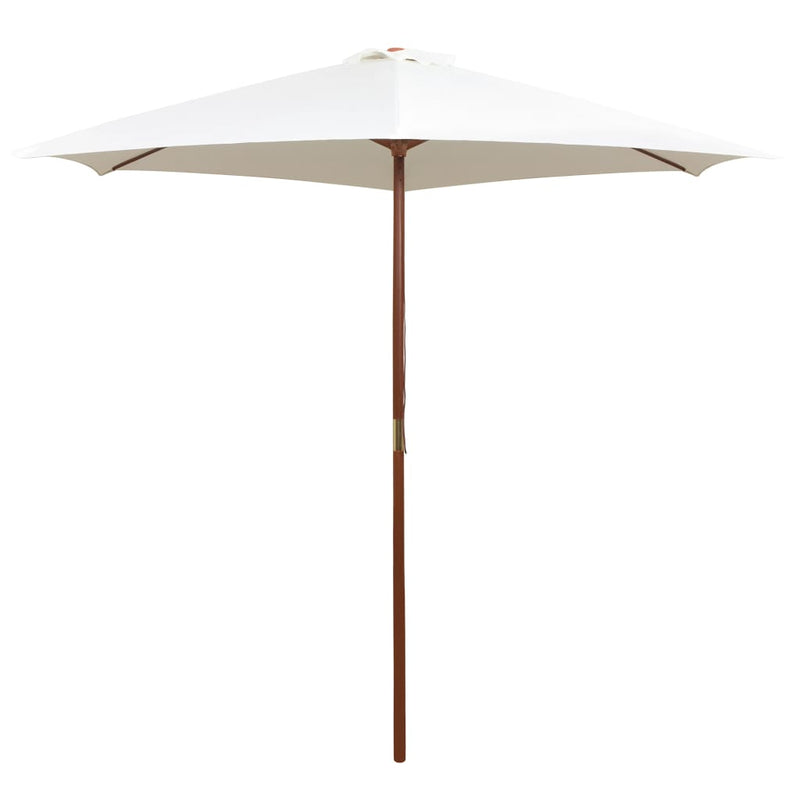 vidaXL Garden Parasol 270x270 cm Wooden Pole Green