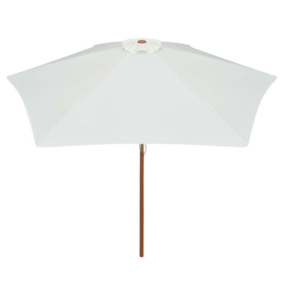 vidaXL Garden Parasol 270x270 cm Wooden Pole Green