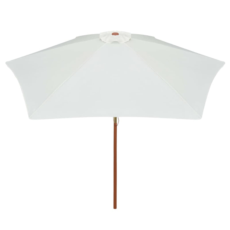 vidaXL Garden Parasol 270x270 cm Wooden Pole Green