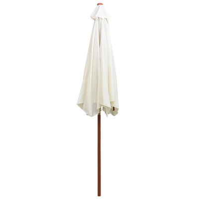 vidaXL Garden Parasol 270x270 cm Wooden Pole Green