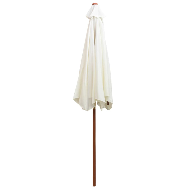 vidaXL Garden Parasol 270x270 cm Wooden Pole Green