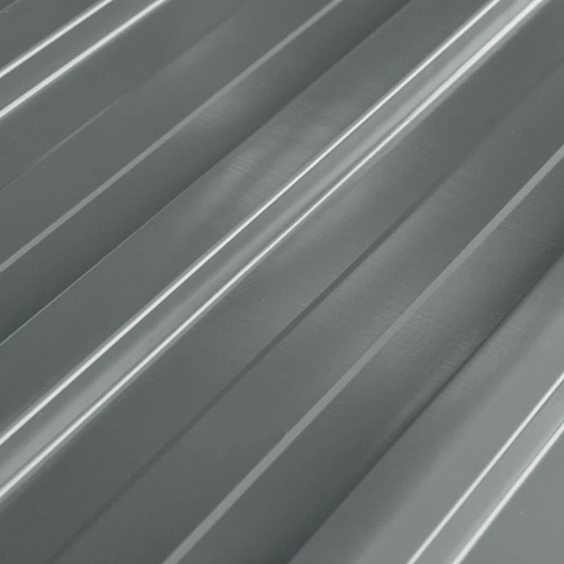 vidaXL Roof Panels 12 pcs Galvanised Steel Grey