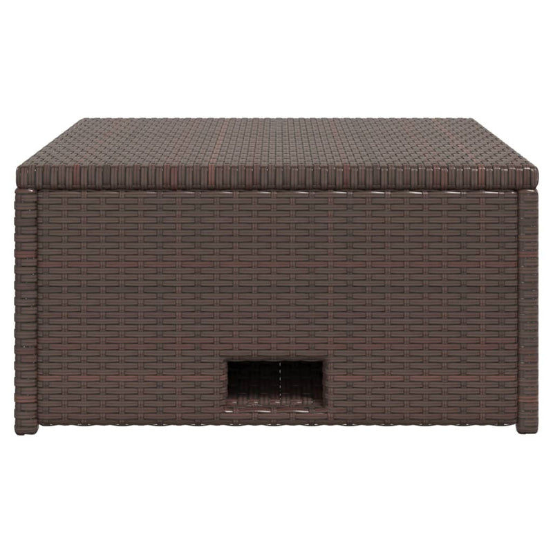 vidaXL 4 Piece Garden Lounge Set with Cushions Poly Rattan Black