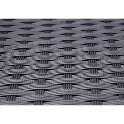 vidaXL 5 Piece Outdoor Dining Set with Cushions Poly Rattan Black