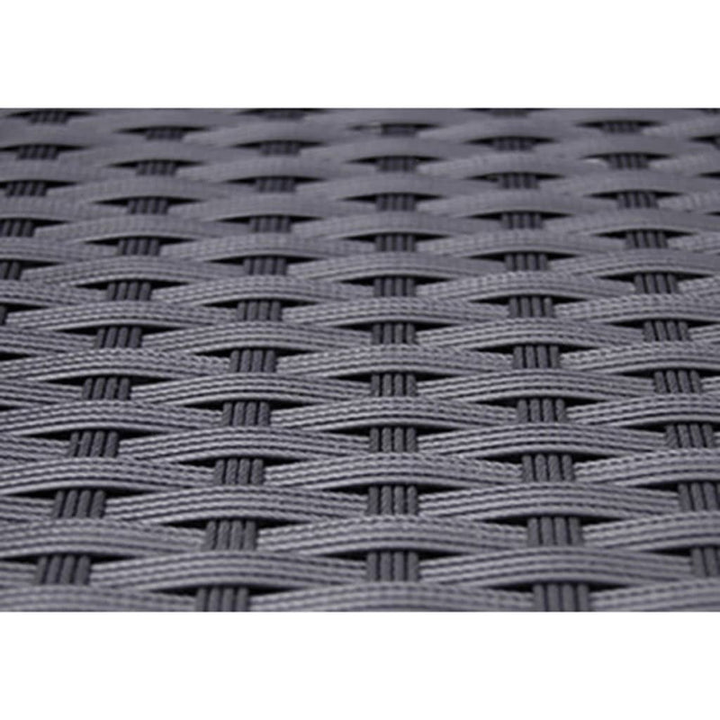 vidaXL 5 Piece Outdoor Dining Set with Cushions Poly Rattan Black