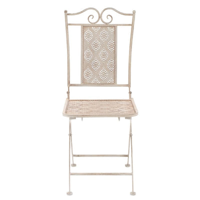 vidaXL 3 Piece Bistro Set Steel Grey