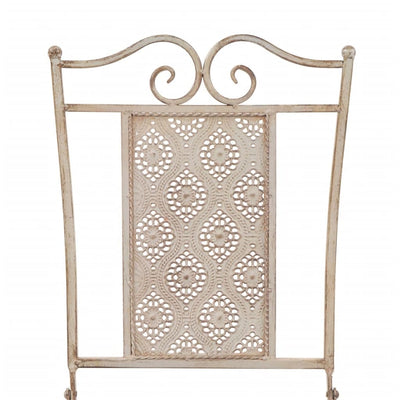 vidaXL 3 Piece Bistro Set Steel Grey