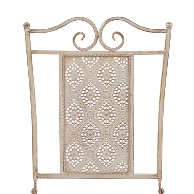 vidaXL 3 Piece Bistro Set Steel Grey