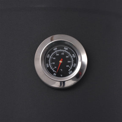 vidaXL BBQ Charcoal Smoker with Bottom Shelf Black Heavy XXXL