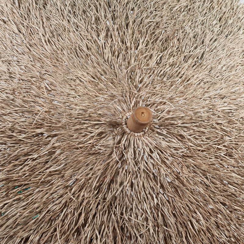 vidaXL Bamboo Garden Parasol with Banana Leaf Roof 210 cm