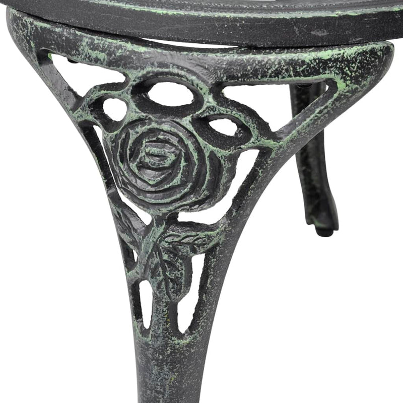 vidaXL Bistro Chairs 2 pcs Cast Aluminium Green