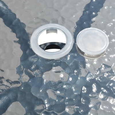 vidaXL 5 Piece Outdoor Dining Set Steel Black