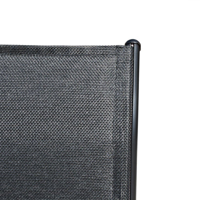 vidaXL 5 Piece Outdoor Dining Set Steel Black