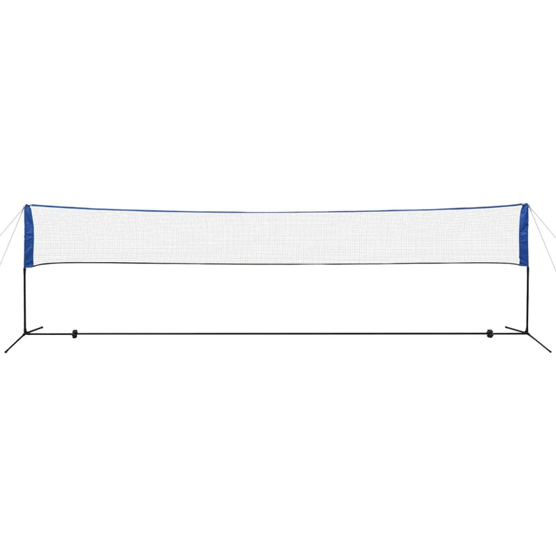 vidaXL Badminton Net with Shuttlecocks 600x155 cm